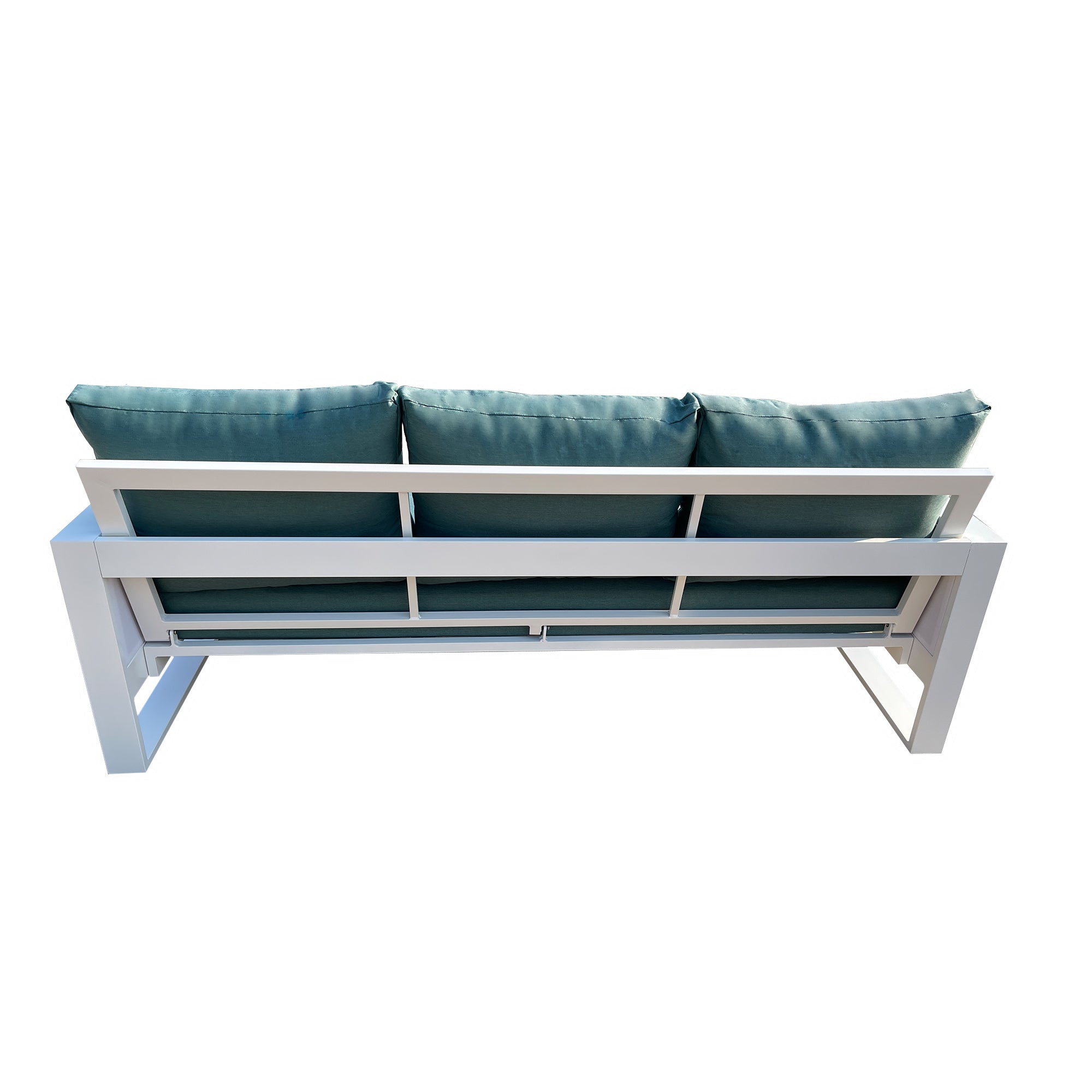 Denver 4-Piece Aluminum Outdoor Patio Conversation Seating Set with Acrylic Cast Breeze Cushions Denver 4-Piece Aluminum Outdoor Patio Conversation Seating Set with Acrylic Cast Breeze Cushions
