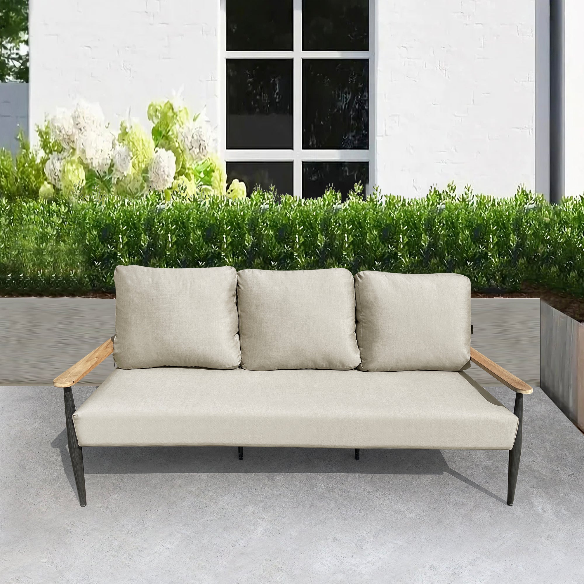 Manbo 4-Piece Wicker Patio Fire Pit Seating Set with Acrylic Cast Breeze Cushions and Round Fire Pit Table Manbo 4-Piece Wicker Patio Fire Pit Seating Set with Acrylic Cast Breeze Cushions and Round Fire Pit Table