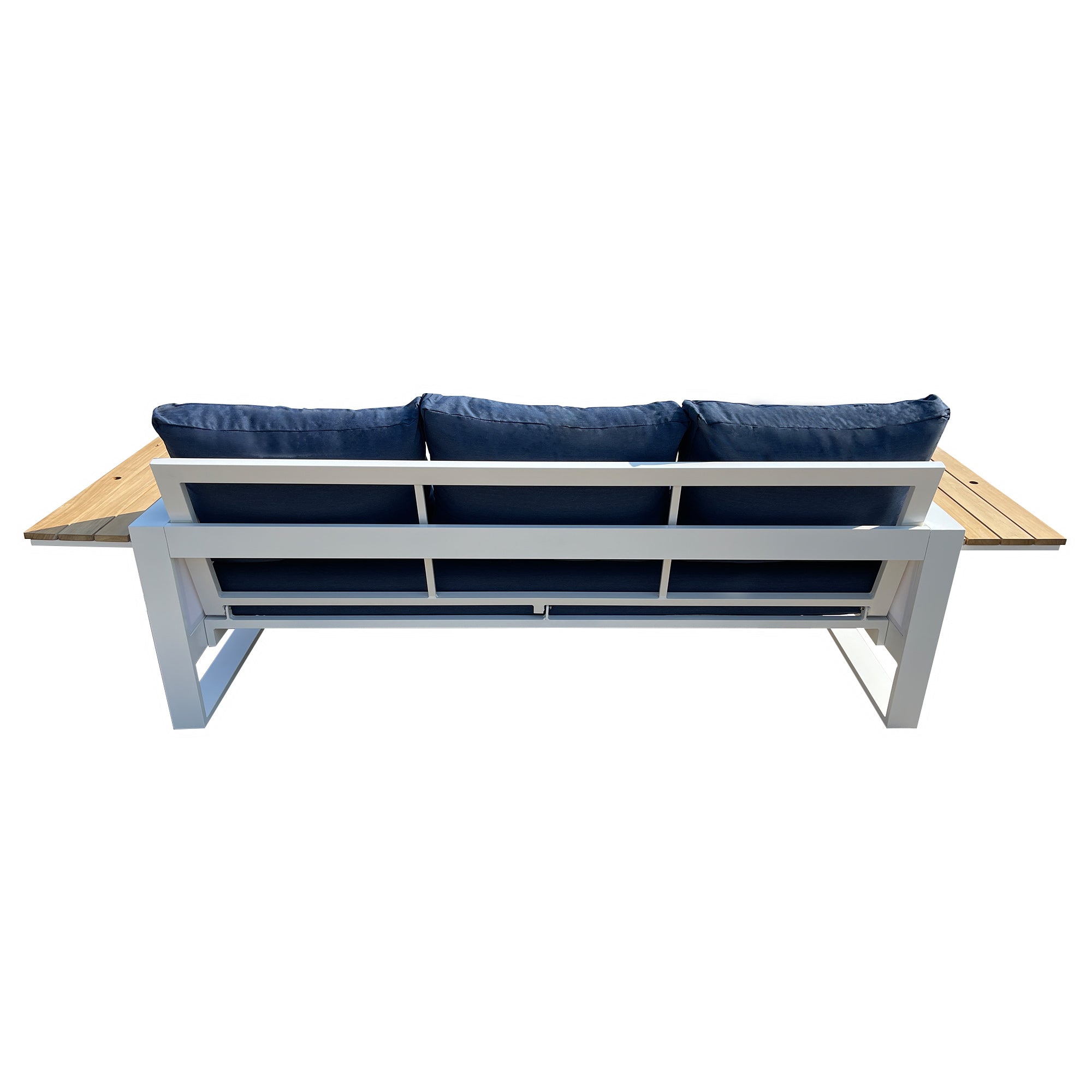 Denver 4-Piece Aluminum Outdoor Patio Fire Pit Seating Set with Acrylic Spectrum Indigo Cushions Denver 4-Piece Aluminum Outdoor Patio Fire Pit Seating Set with Acrylic Spectrum Indigo Cushions