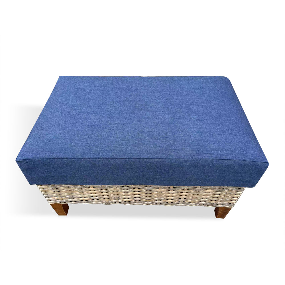 Amigo 5-Piece Wicker Patio Fire Conversation Set With Acrylic Cushions Amigo 5-Piece Wicker Patio Fire Conversation Set With Acrylic Cushions