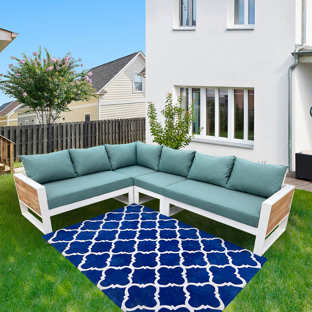 Denver 5-Piece Aluminium Outdoor Patio Fire Pit Seating Set With Acrylic Cushions Denver 5-Piece Aluminium Outdoor Patio Fire Pit Seating Set With Acrylic Cushions